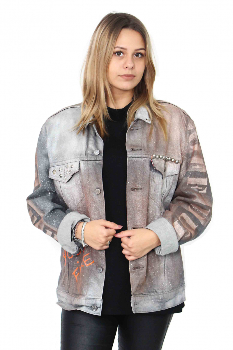 grey rockstar jacket