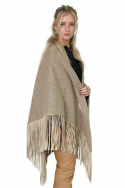 Poncho Leather Fringes Be s