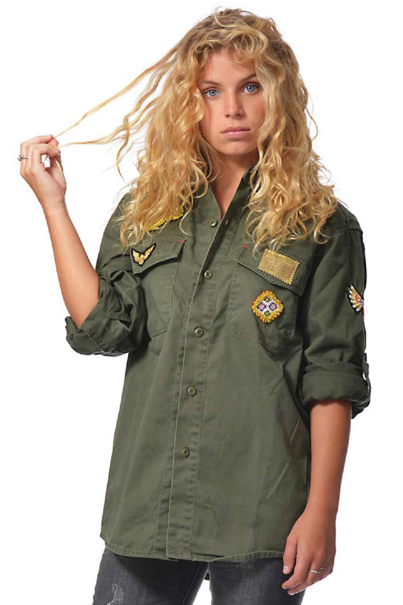 Blouse Military Embellished